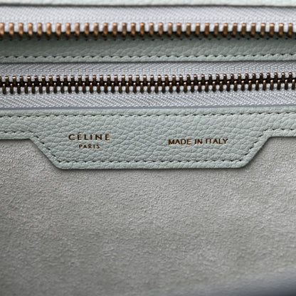 Celine Drummed Calfskin Micro Luggage Jade 5 of 8