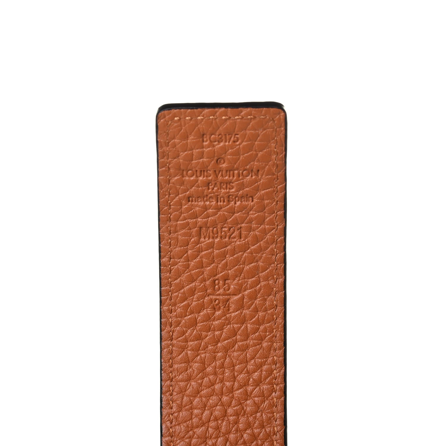 Louis Vuitton Taurillon Calfskin 30mm LV Initiales Reversible Belt 85 34 Black 4 of 5