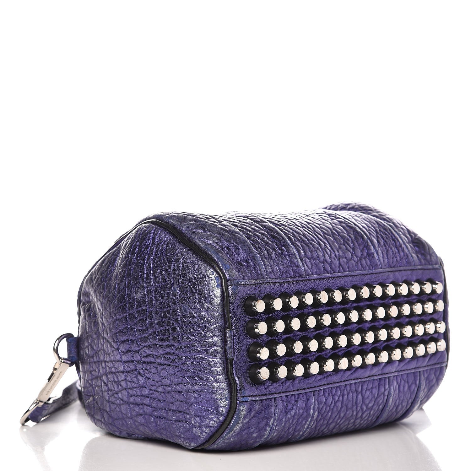 Alexander Wang Metallic Pebbled Lambskin Rocco Nile With Silver Hardware 5 of 14