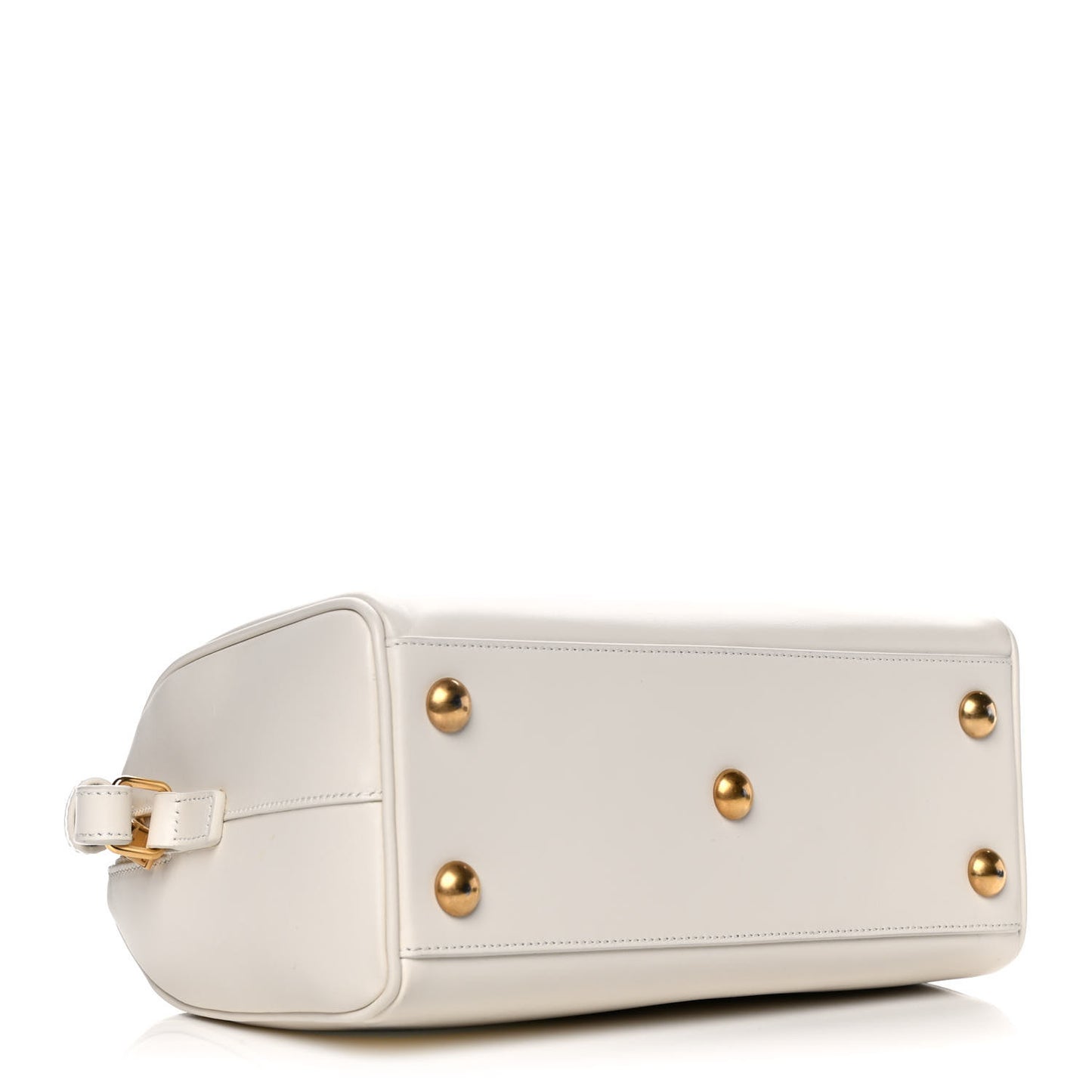 Calfskin Classic Baby Duffle Dove White