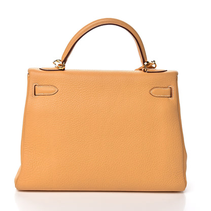 Hermes Taurillon Clemence Kelly Retourne 32 Sable 3 of 34