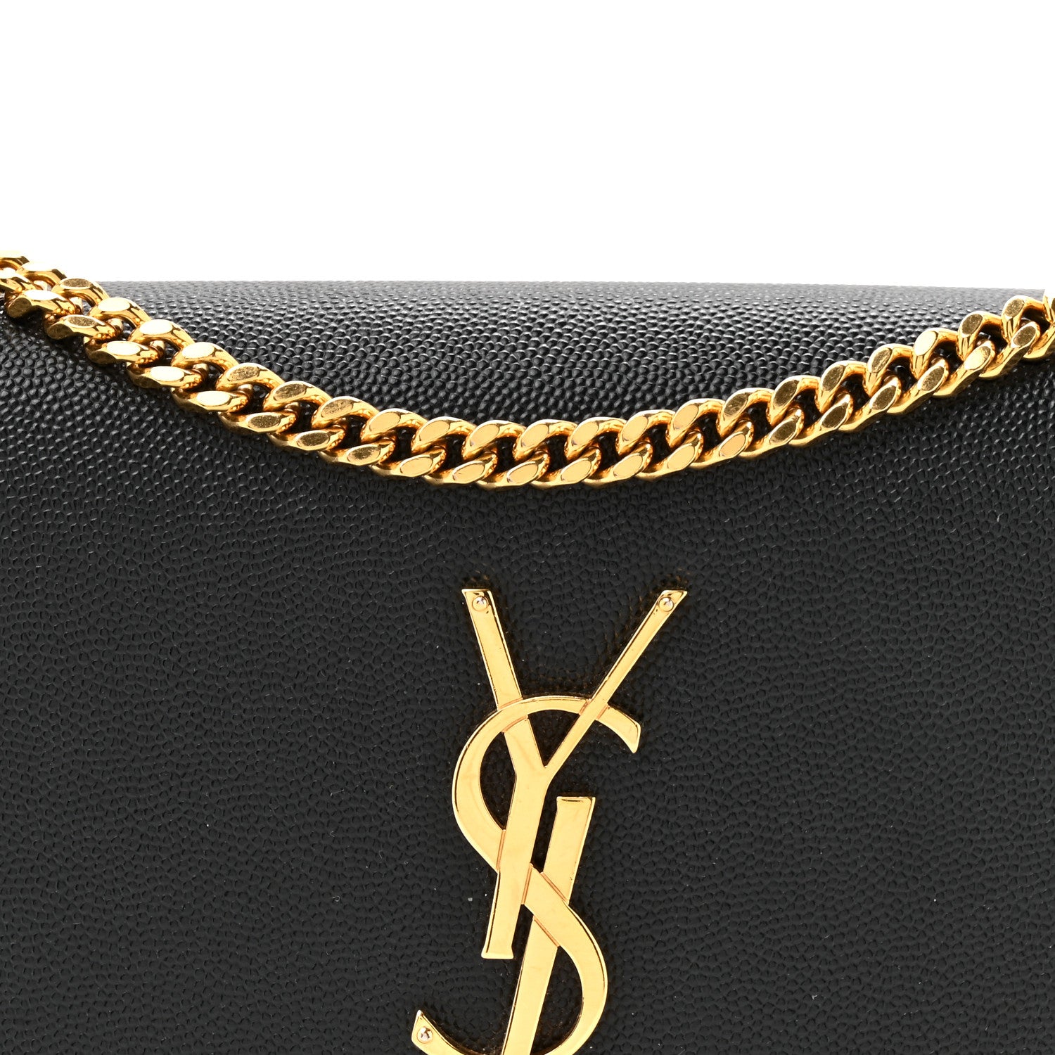 Saint Laurent Grain De Poudre Small Monogram Kate Satchel Black 8 of 10