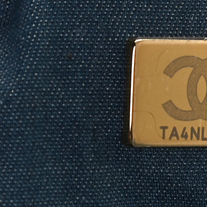Chanel Denim Quilted Mini Pearl Crush Rectangular Flap Blue 8 of 12