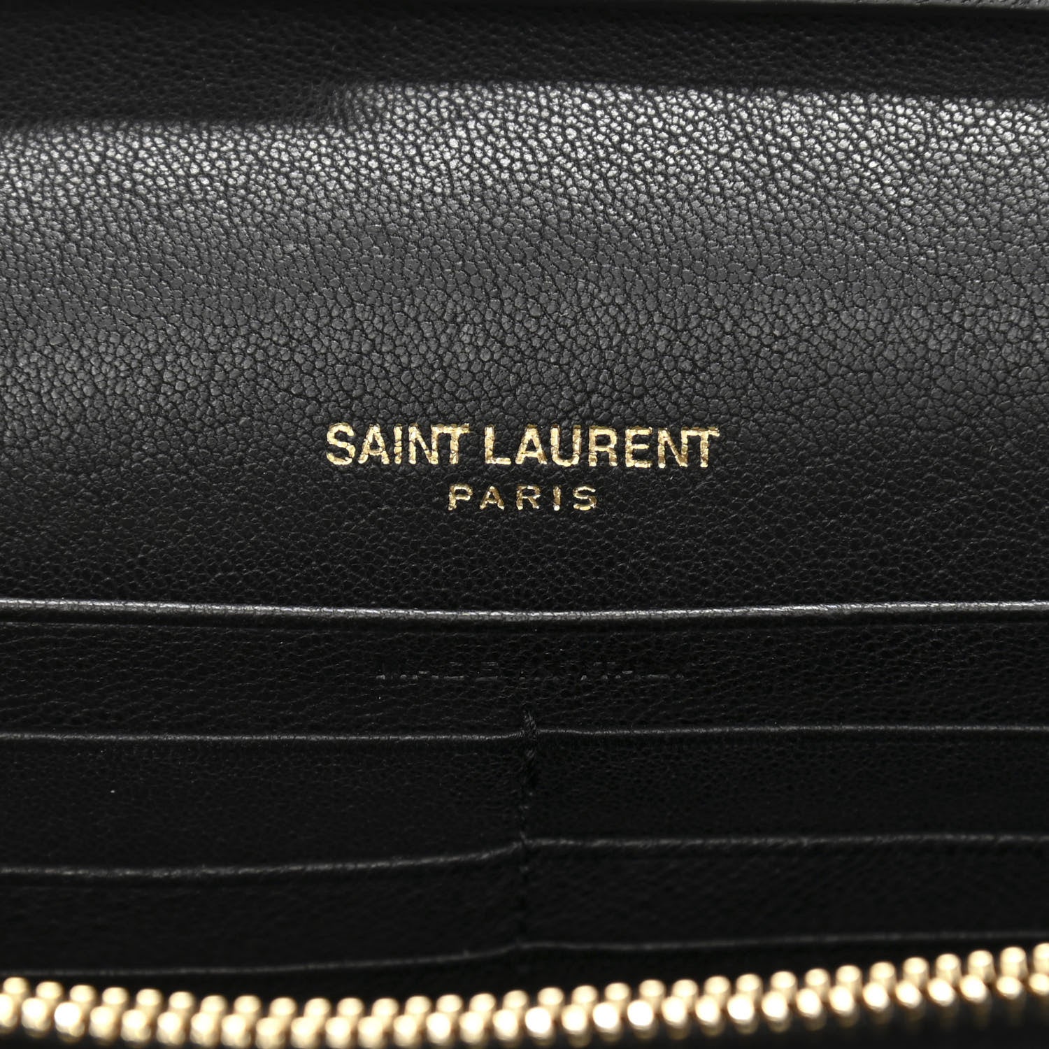 Saint Laurent Denim Matelasse Chevron Monogram Chain Wallet Blue Jeans 6 of 10