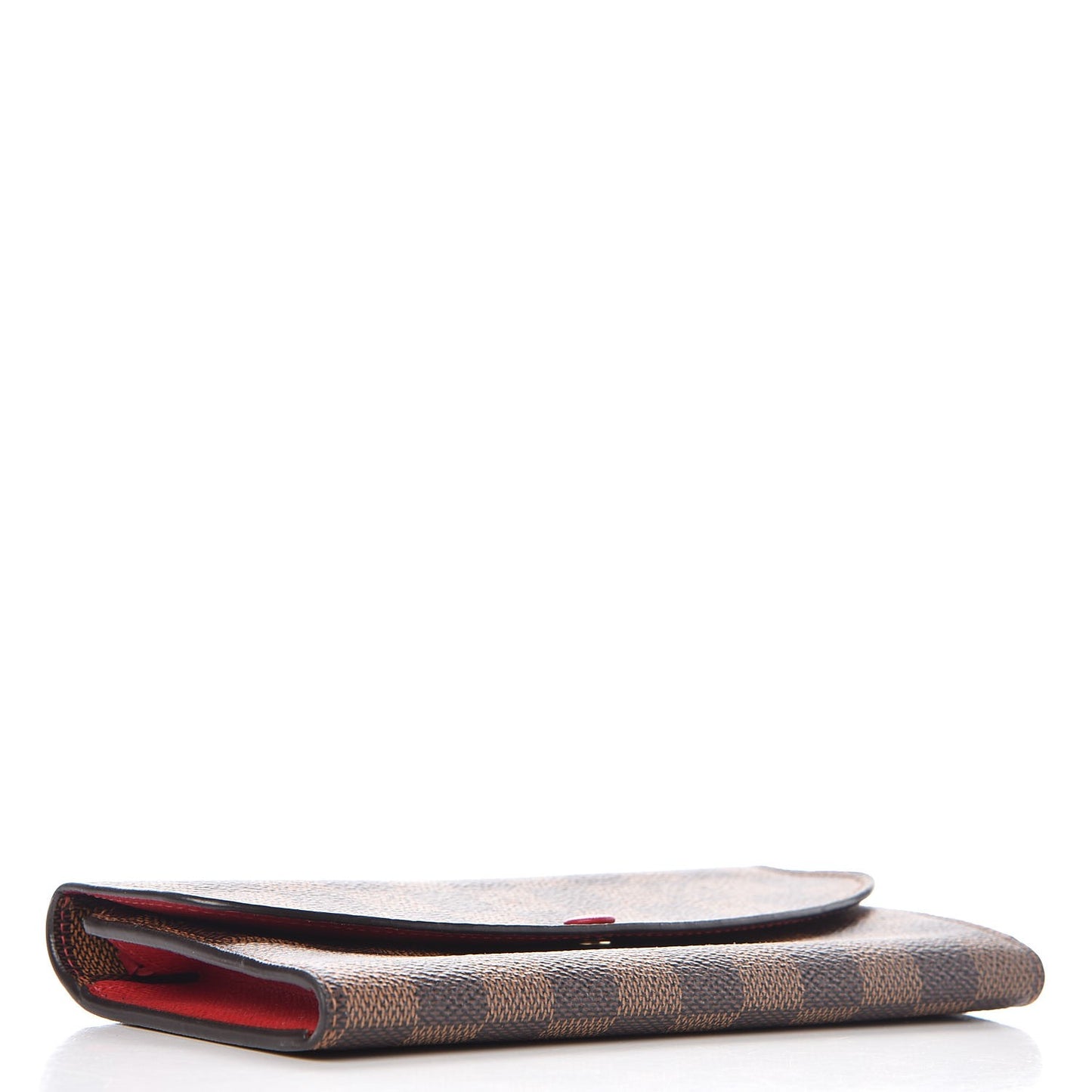 Damier Ebene Emilie Wallet Red