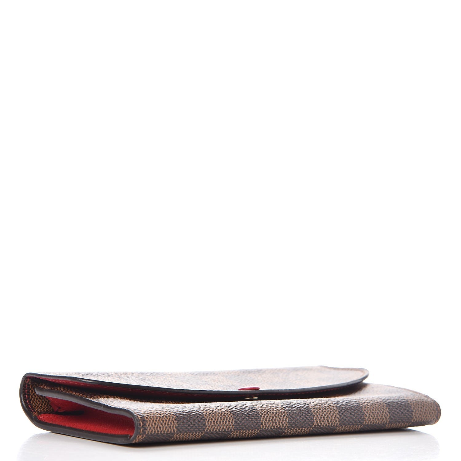 Louis Vuitton Damier Ebene Emilie Wallet Red 4 of 8