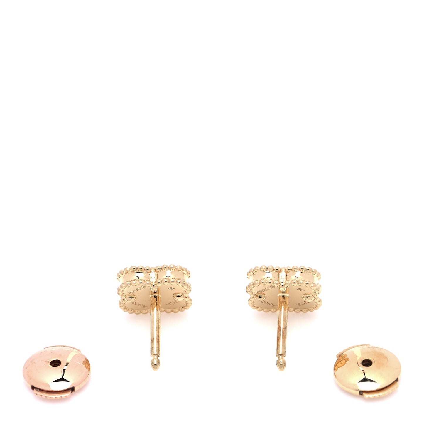 18K Yellow Gold Mother of Pearl Sweet Alhambra Earrings