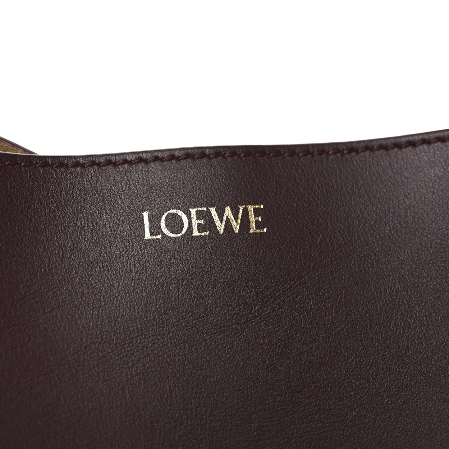 Shiny Calfskin Medium Puzzle Fold Tote Dark Burgundy