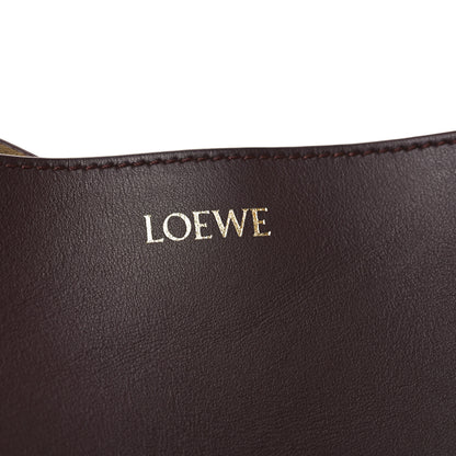 Loewe Shiny Calfskin Medium Puzzle Fold Tote Dark Burgundy 5 of 9
