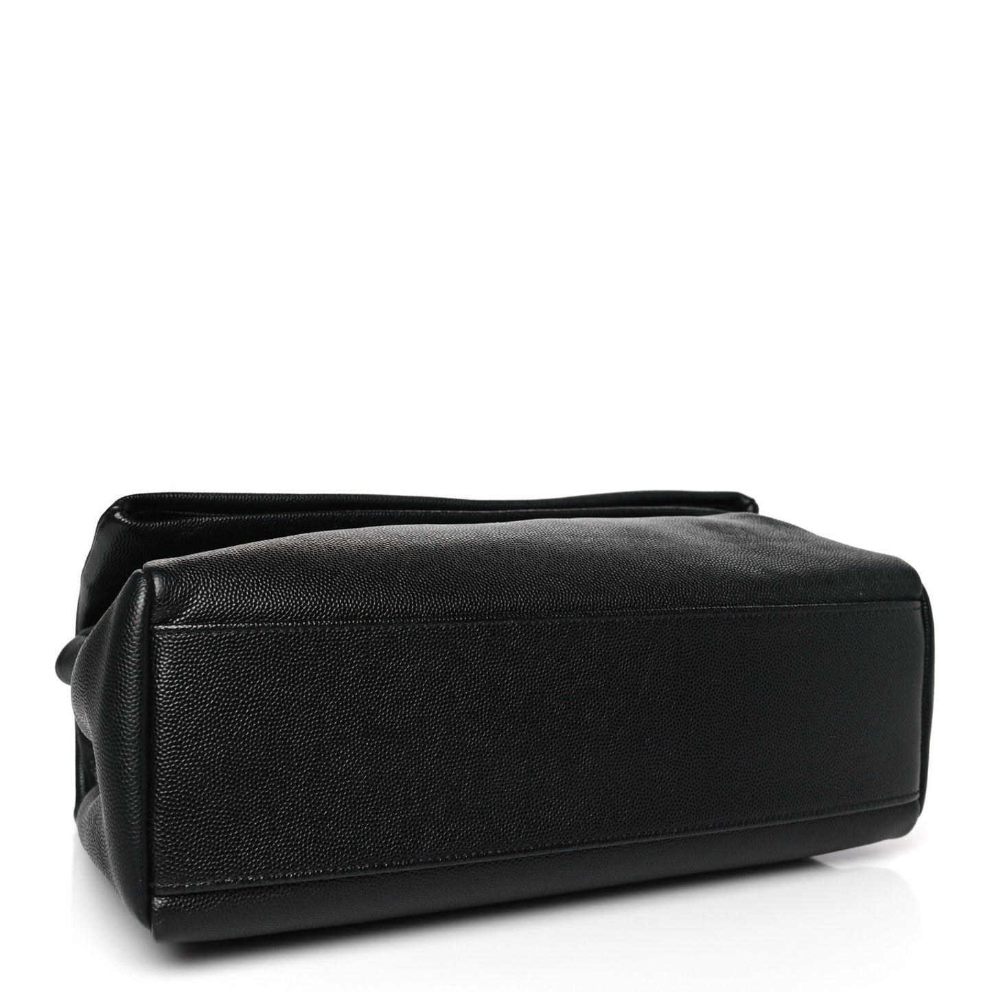 Grain De Poudre Medium West Hollywood Monogram Fold-Over Black