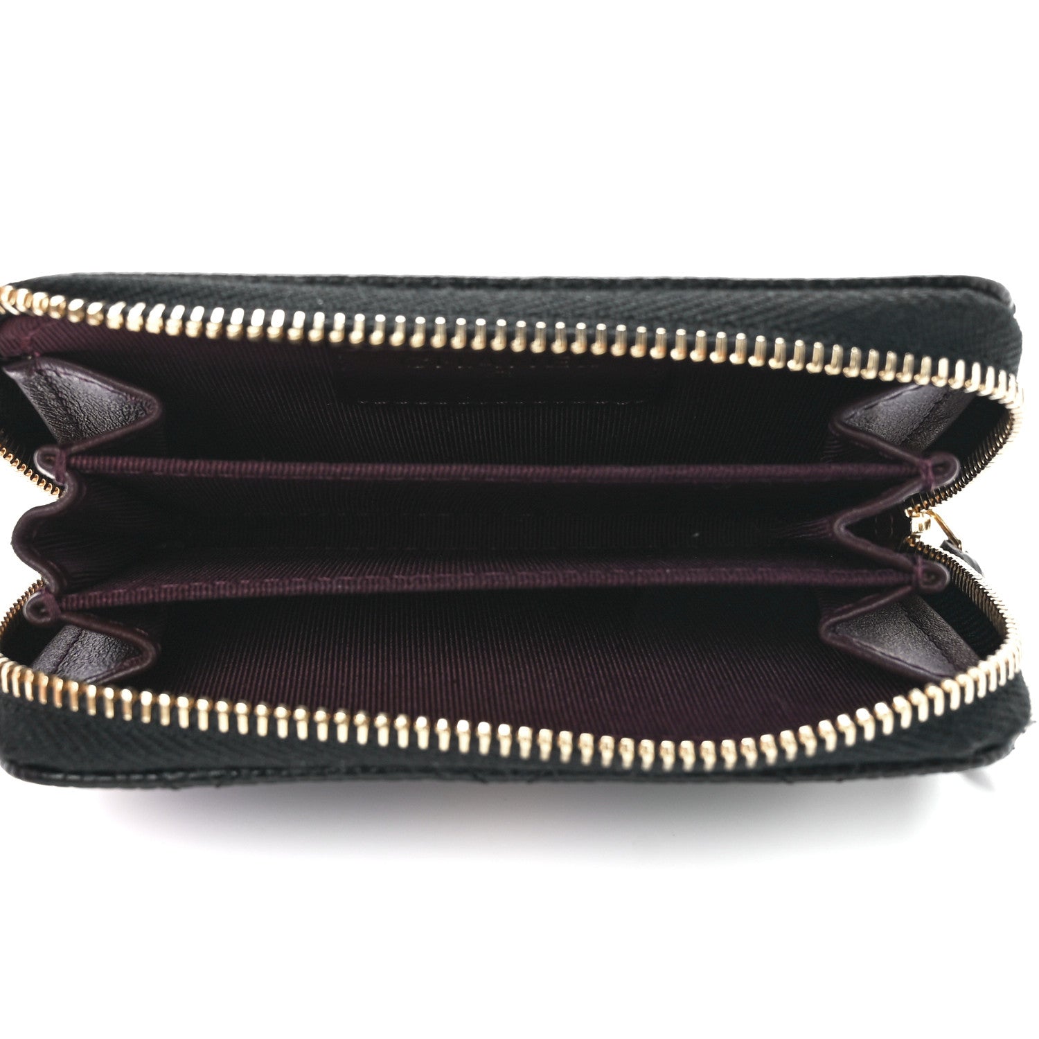 Chanel Caviar Quilted Zip Coin Purse Black 5 of 12