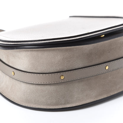 Chloe Calfskin Suede Medium Nile Bracelet Bag Motty Grey 6 of 9
