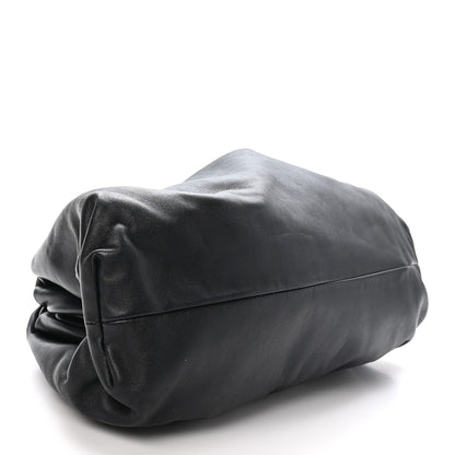 Bottega Veneta Smooth Butter Calf The Pouch Oversized Clutch Black 4 of 10