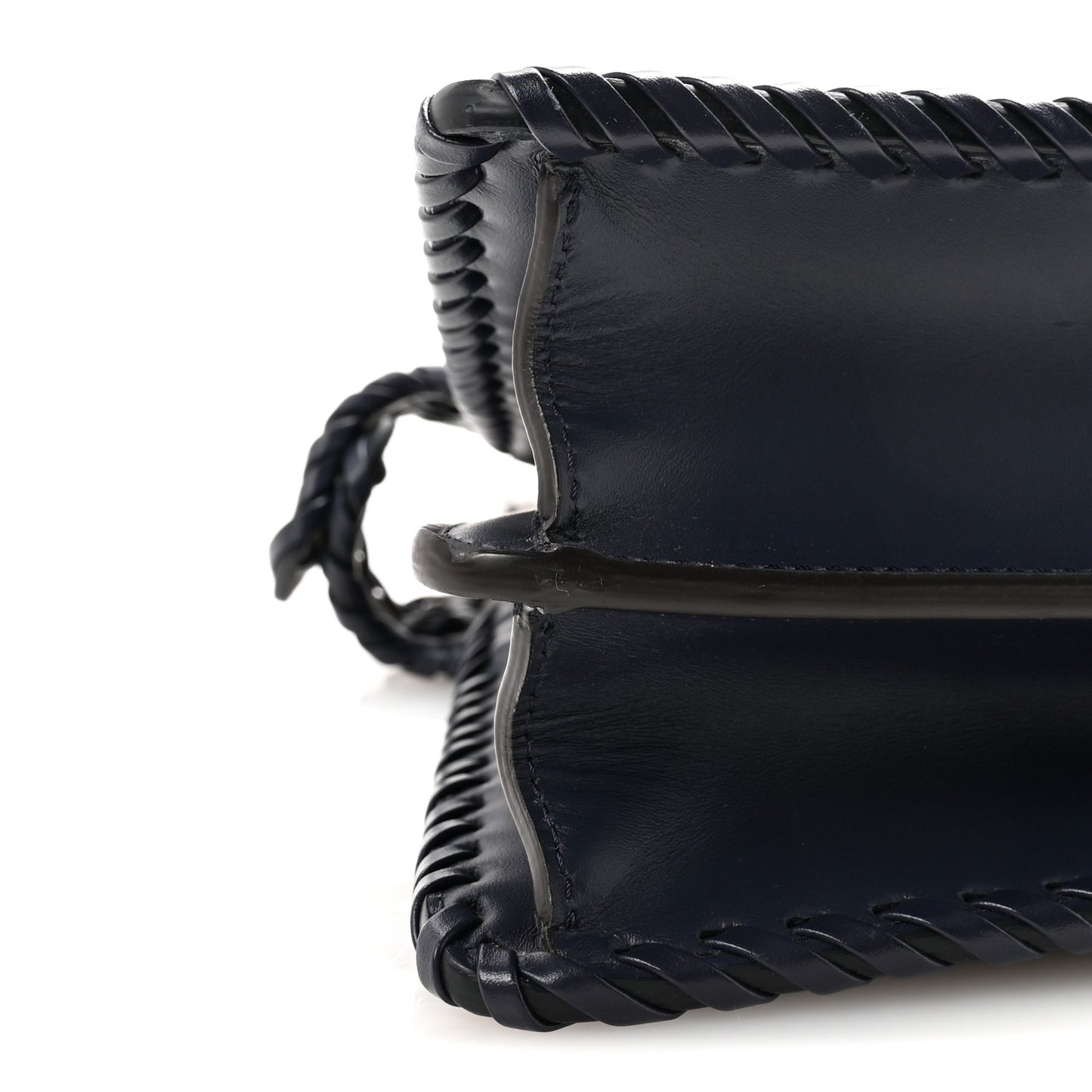Vitello King Shiny Nappa Intreccio Petite Peekaboo I SEE U Satchel Midnight
