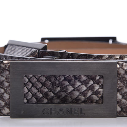Chanel Python Reissue Belt 90 36 Ruthenium 5 of 10