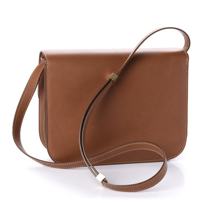 Celine Natural Calfskin Medium Classic Box Flap Bag Tan 3 of 11