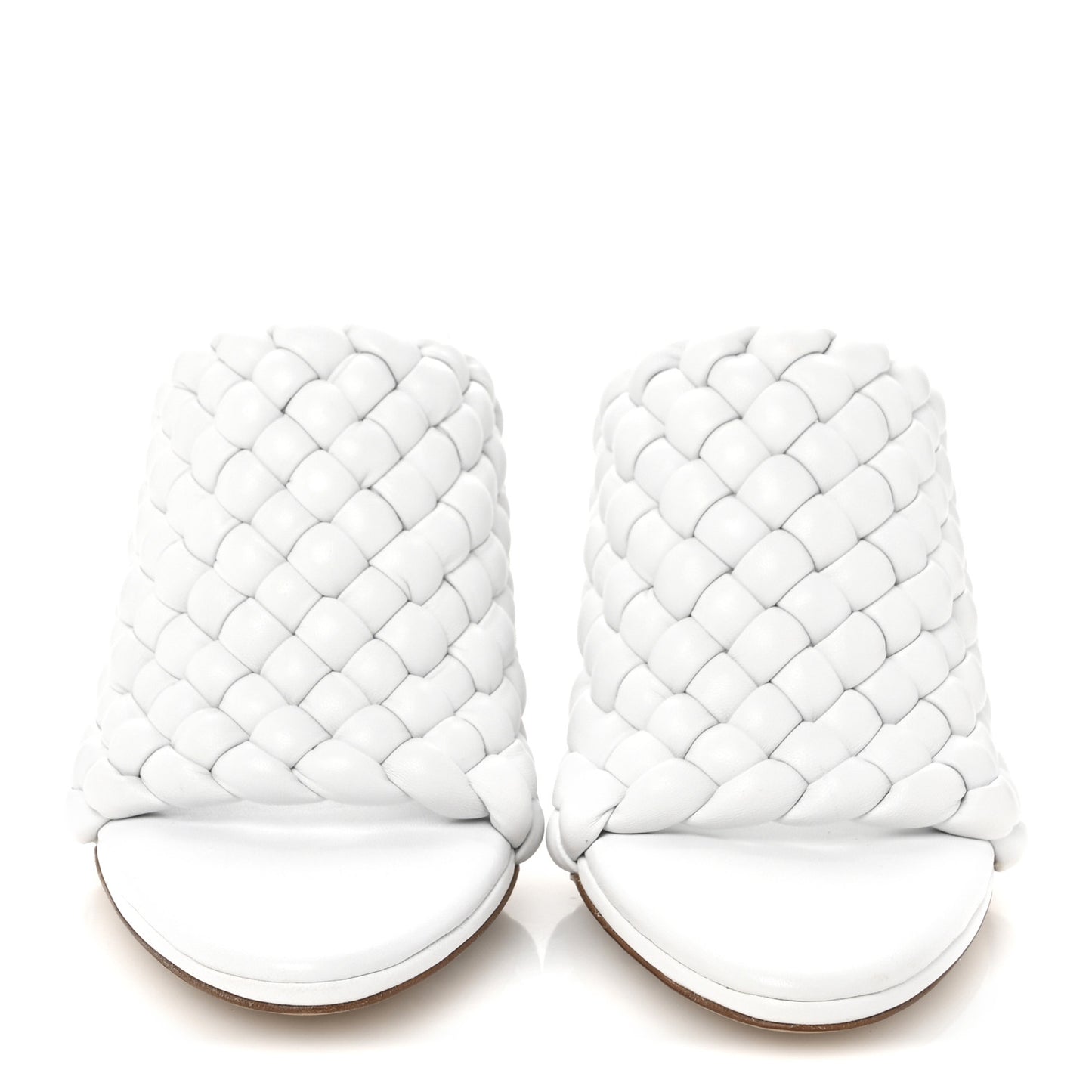 Nappa Padded Intreccio The Curve Sandals 39.5 Optic White
