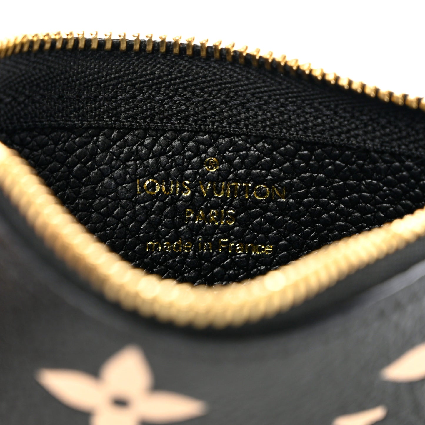 Empreinte Monogram Giant Key Pouch Black Beige