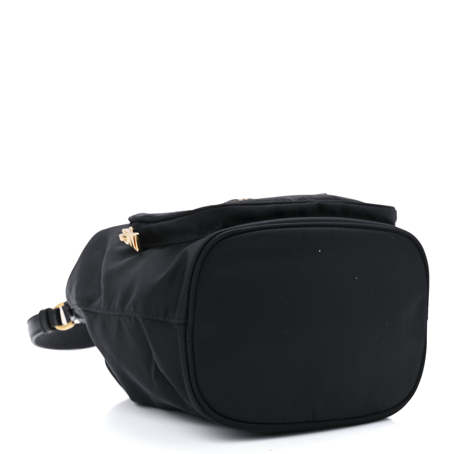 Re-Nylon Duet Drawstring Shoulder Bag Black
