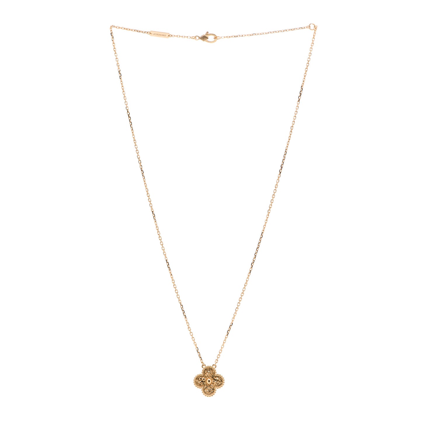 18K Yellow Gold Vintage Alhambra Pendant Necklace