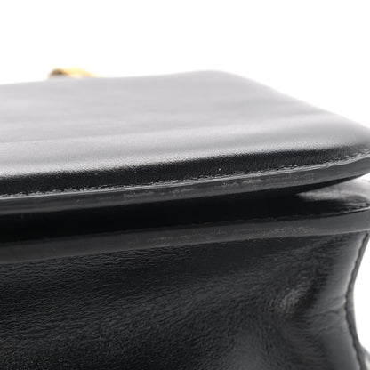 Fendi Vitello Glacier Karligraphy Pocket Shoulder Bag Black Gingerbread 10 of 10