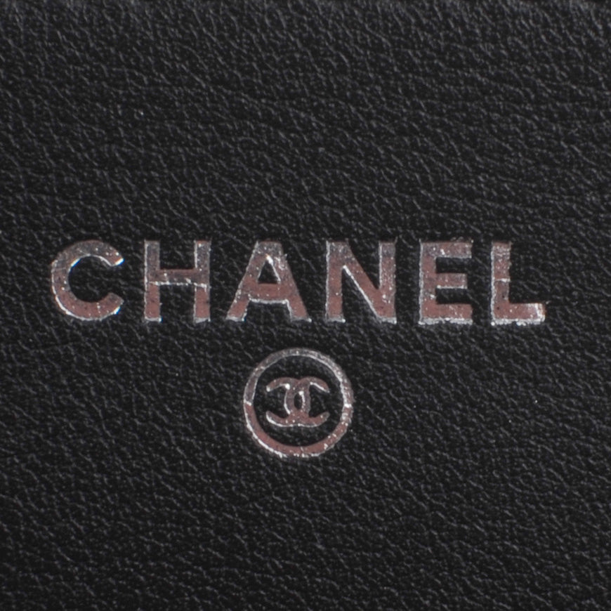 Chanel Glazed Calfskin Boy Wallet On Chain WOC Black 6 of 9