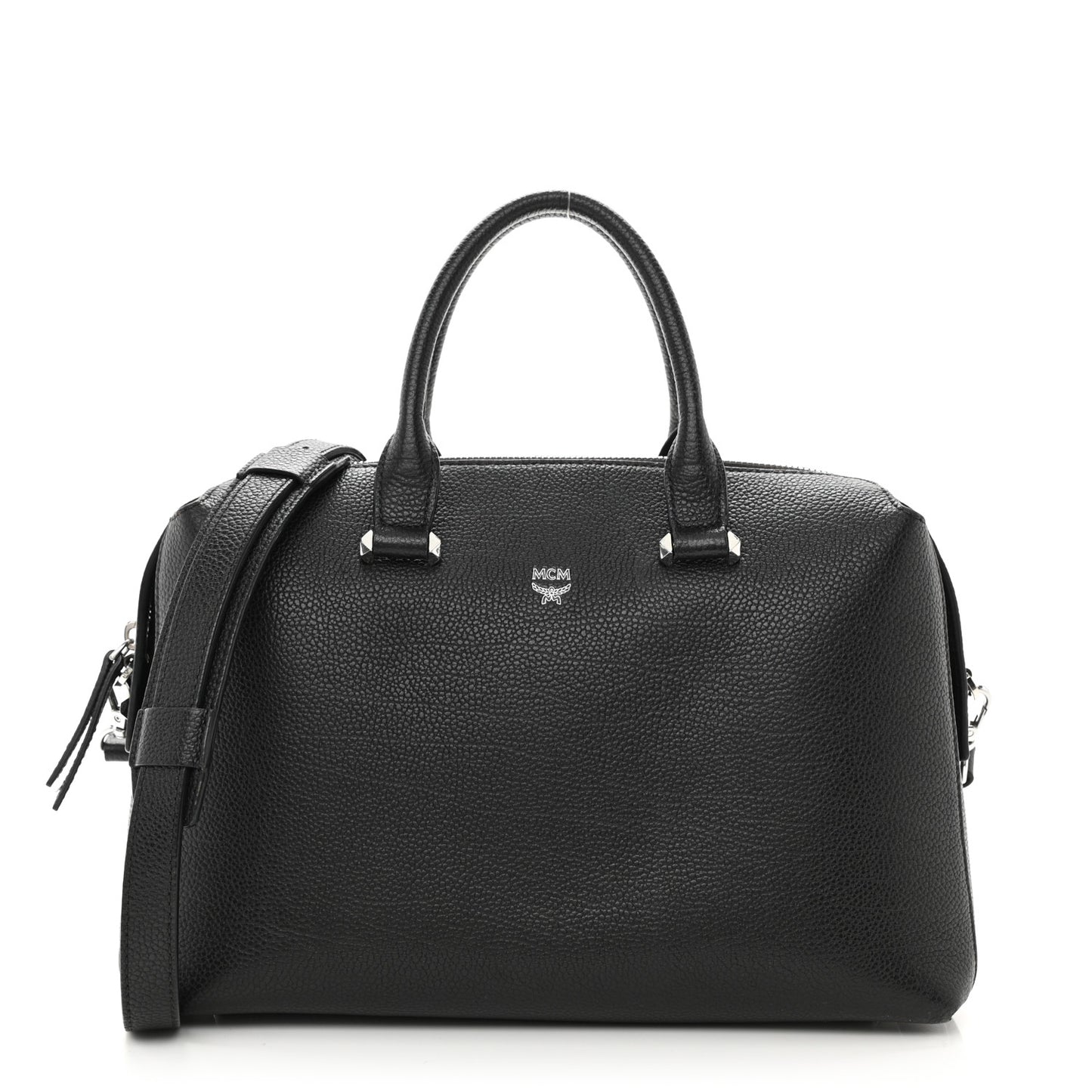 Grained Calfskin Medium Ella Boston Black