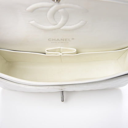 Chanel Caviar Quilted Medium Double Flap White 4 of 11