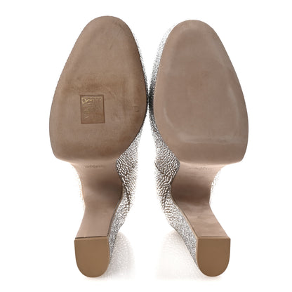Valentino Garavani Crystal Suede Tan-Go 55/155mm Platform Pumps 41 Rose Cannelle 6 of 9