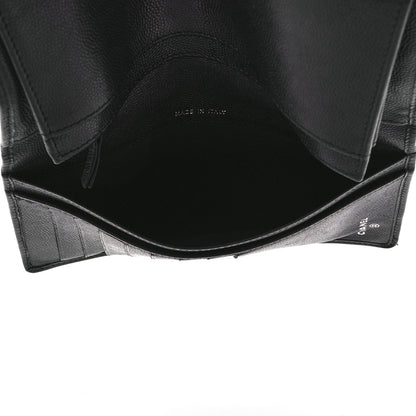 Chanel Caviar Sevruga Yen Wallet Black 6 of 13