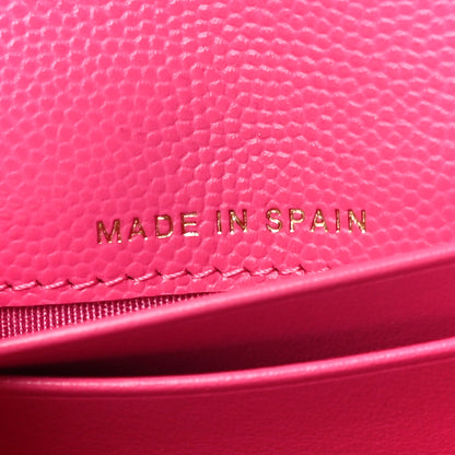 Chanel Caviar Quilted Medium Flap Wallet Dark Pink 7 of 12