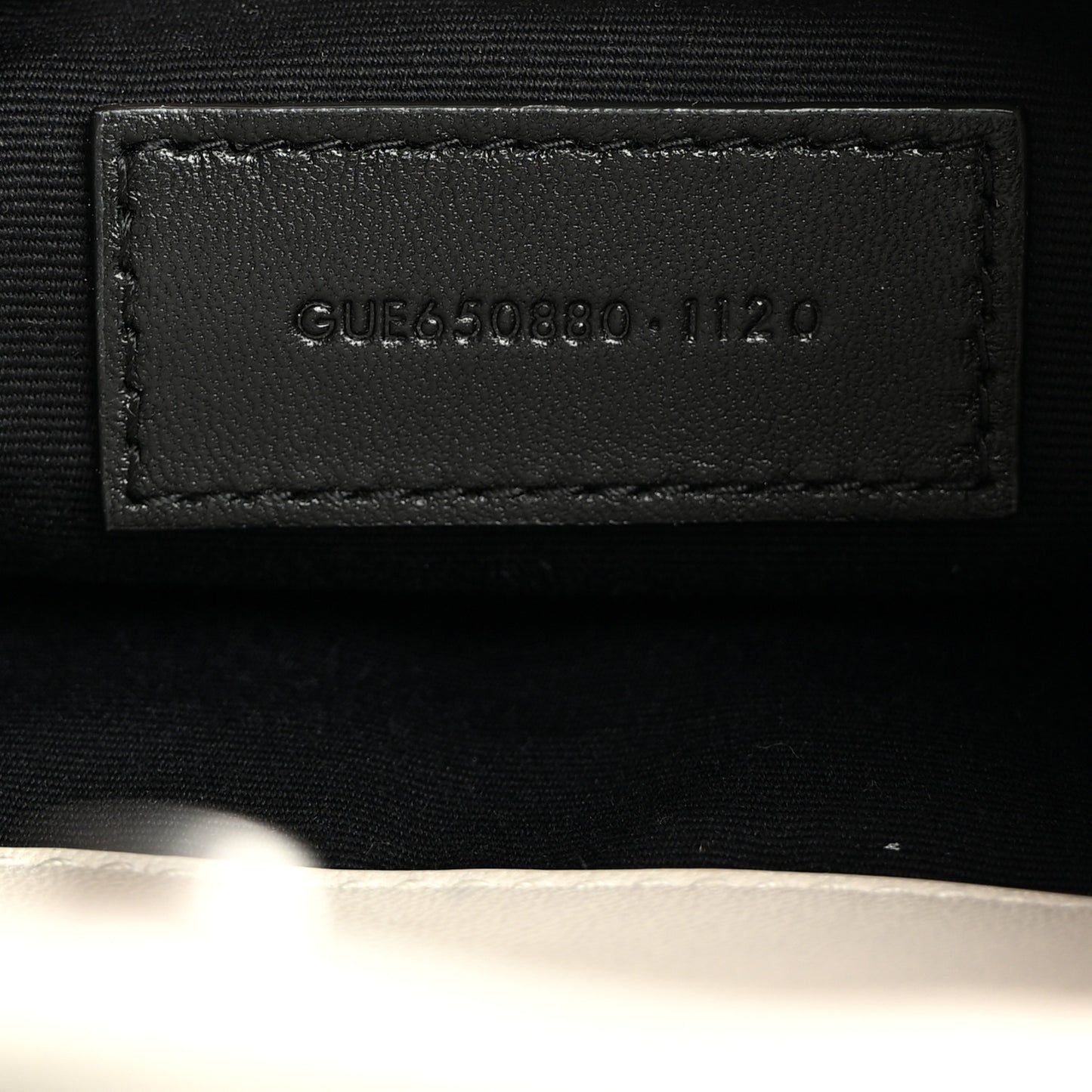 Lambskin Monogram Loulou Puffer Pouch Clutch Crema Soft