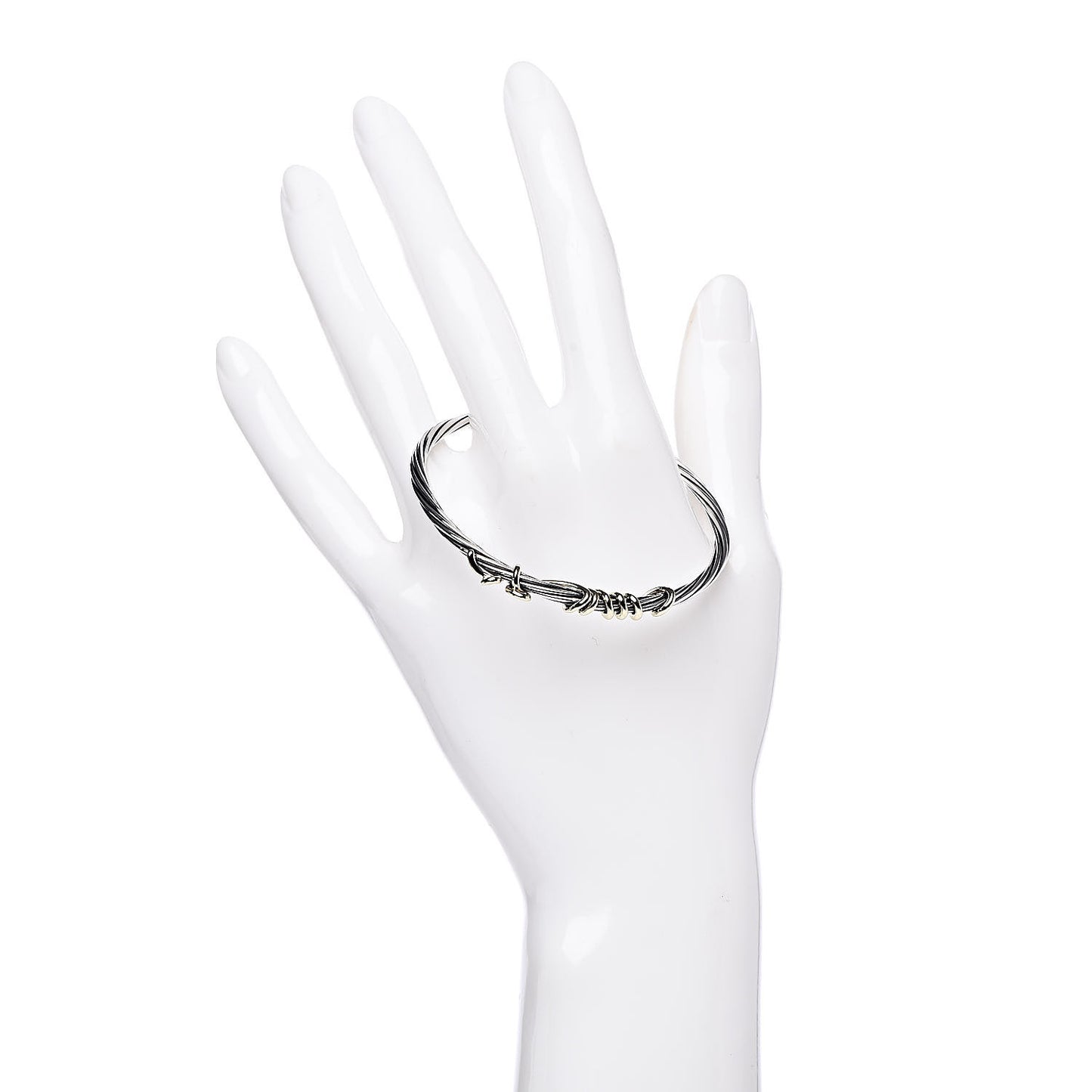 Sterling Silver 14K Yellow Gold DY Whispers Te Amo Bracelet