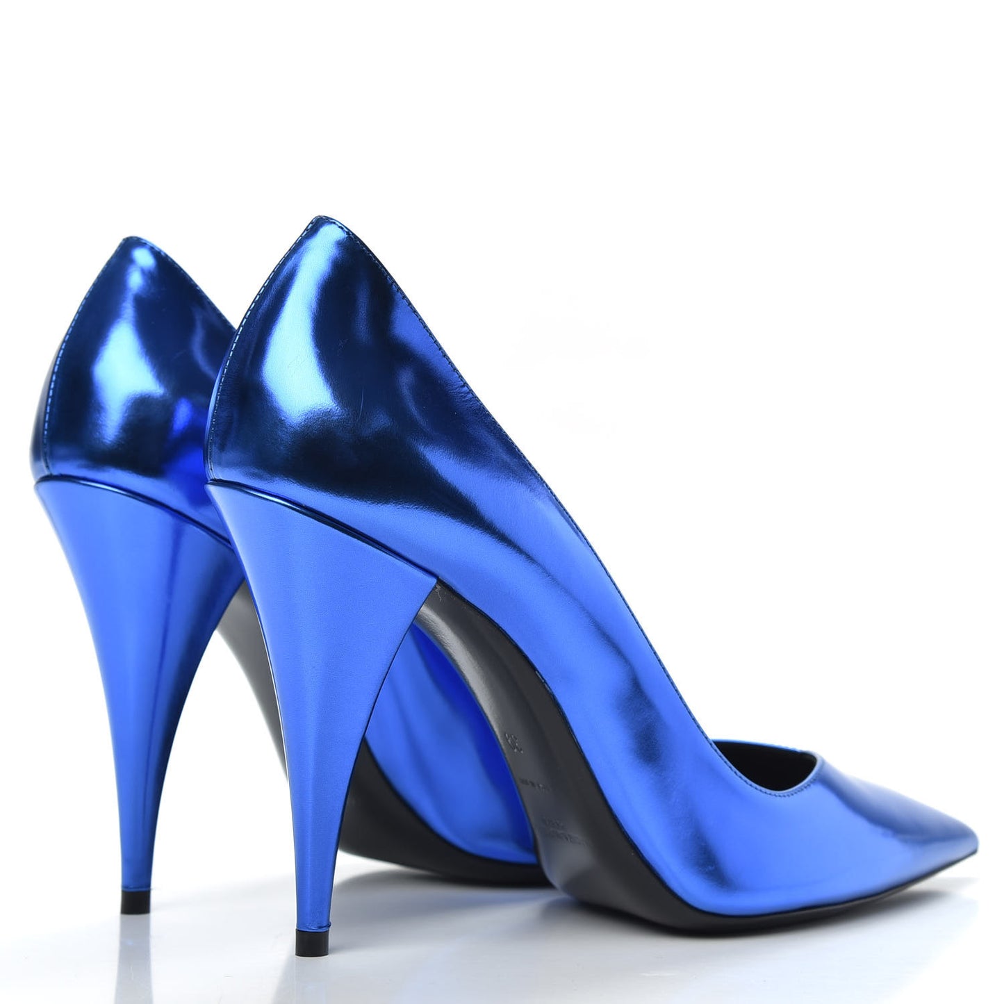 Calfskin Kiki 100 Pumps 39 Bleu Roy