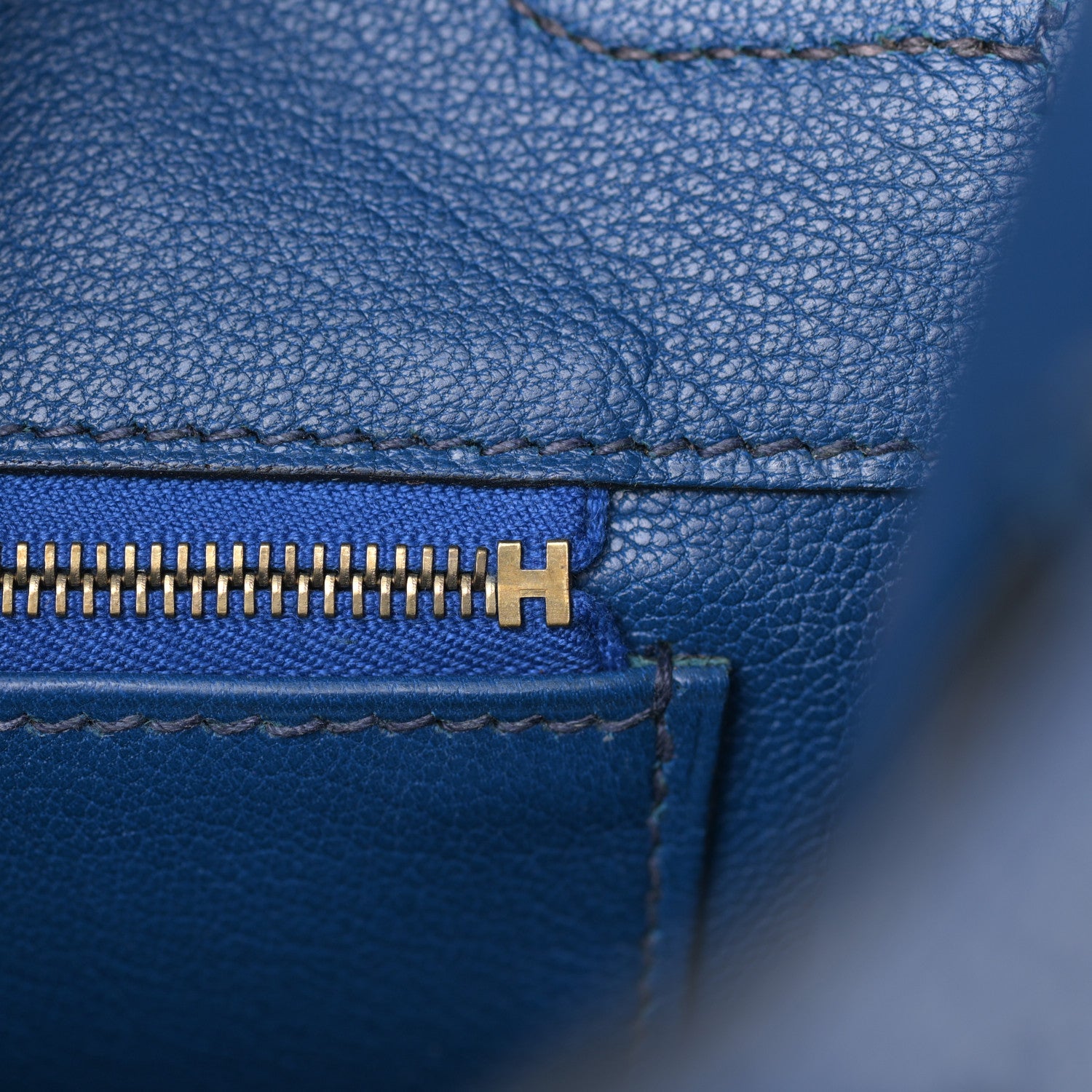 Hermes Togo Birkin 35 Bleu France 15 of 32