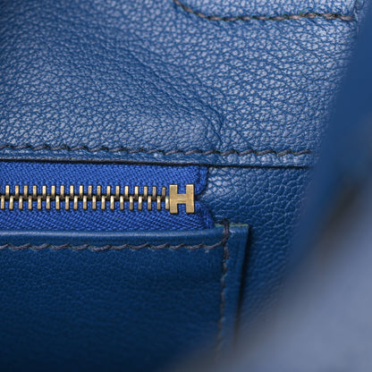 Hermes Togo Birkin 35 Bleu France 15 of 32