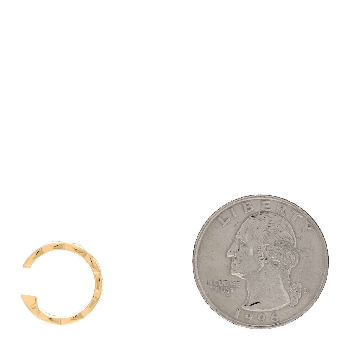 18K Yellow Gold Coco Crush Single Ear Cuff Earring