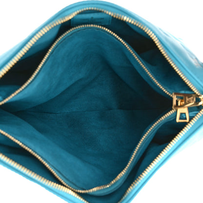 Louis Vuitton Lambskin Embossed Monogram Coussin PM Turquoise 5 of 9