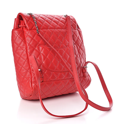 Chanel Lambskin Quilted Large Urban Spirit Backpack Red 3 of 10