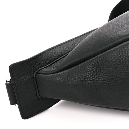 The Row Grained Calfskin Large Slouchy Banana Bag Black 9 of 10