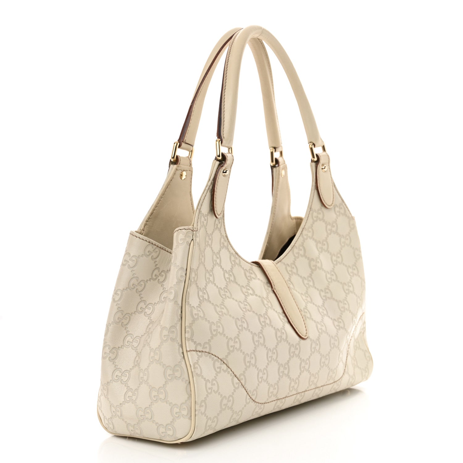 Gucci Guccissima Bardot Tote Off White 3 of 16