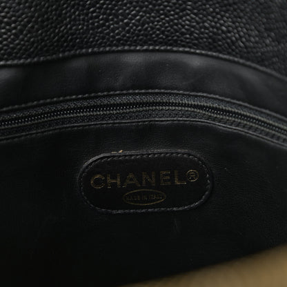 Chanel Caviar Large CC Shoulder Bag Black 6 of 9