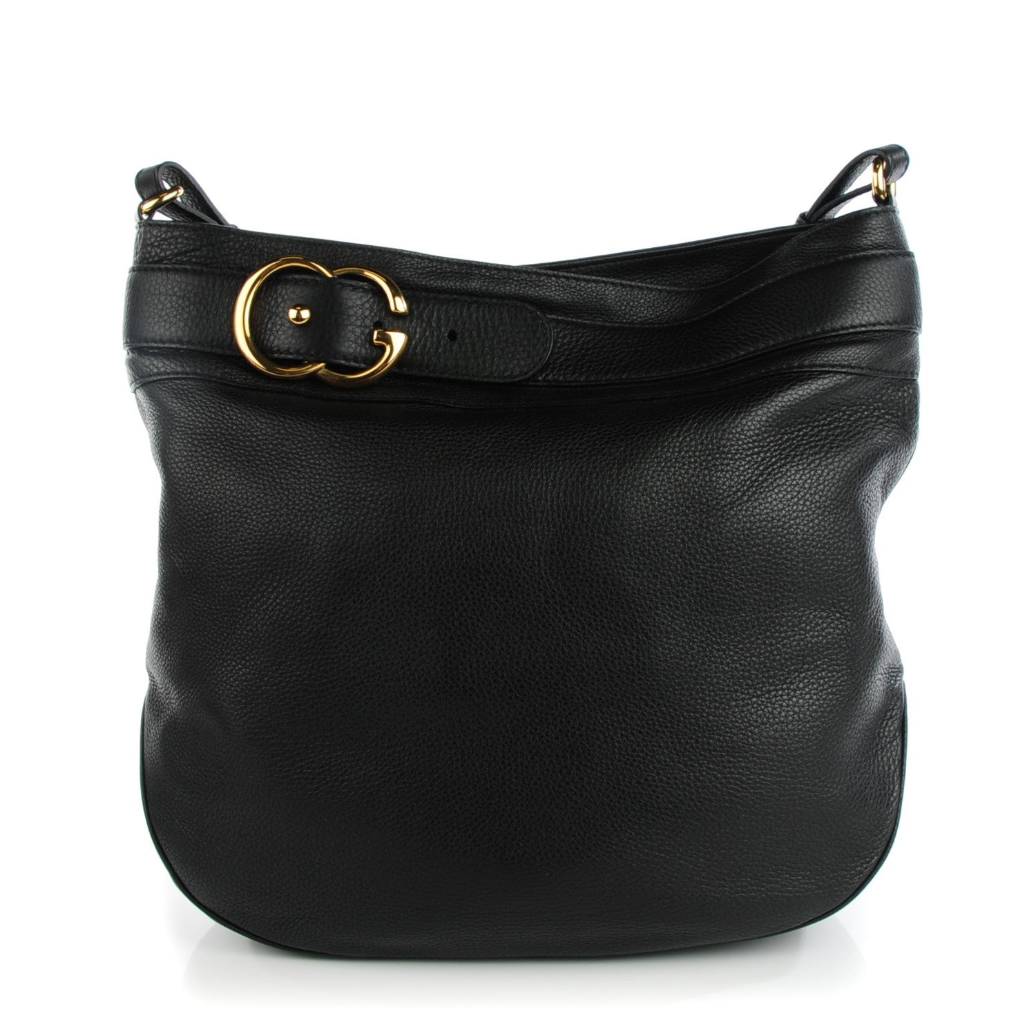 Gucci Calfskin Large Ride Shoulder Bag Black 1 of 7