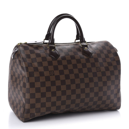 Louis Vuitton Damier Ebene Speedy 35 3 of 10