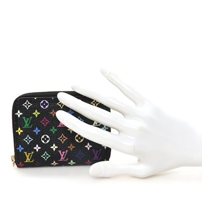 Louis Vuitton Monogram Multicolor Zippy Coin Purse Black Grenade 2 of 7