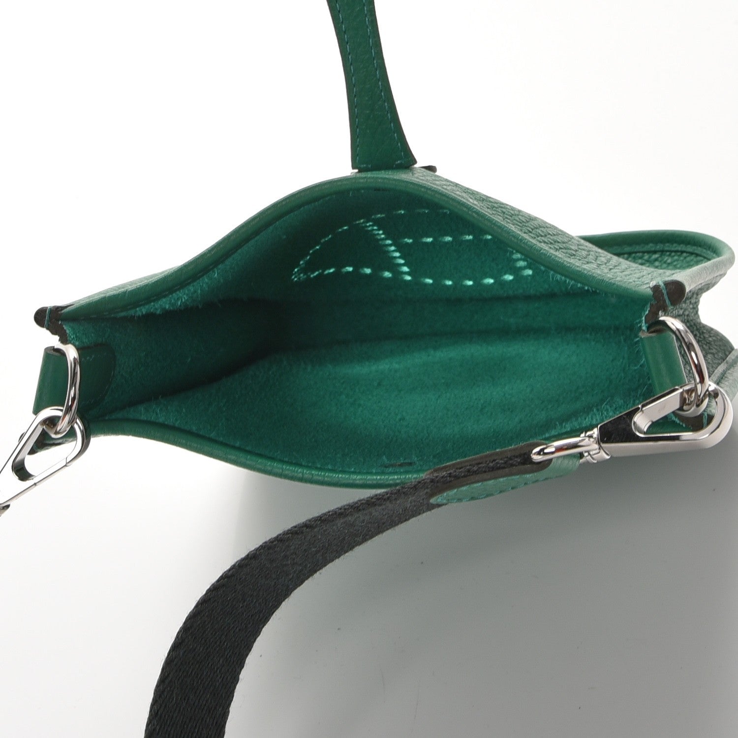 Hermes Taurillon Clemence Amazone Evelyne TPM Vert Vertigo 5 of 8