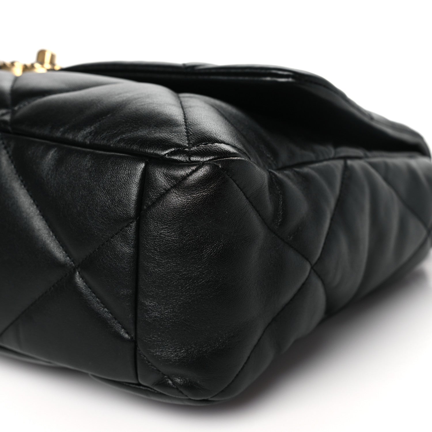 Chanel Lambskin Quilted Maxi Chanel 19 Flap Black 10 of 11