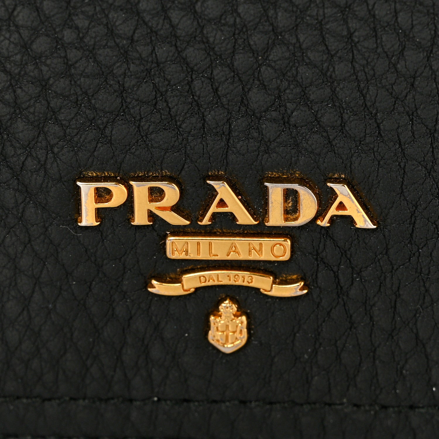 Prada Vitello Daino Continental Flap Wallet Black 6 of 11