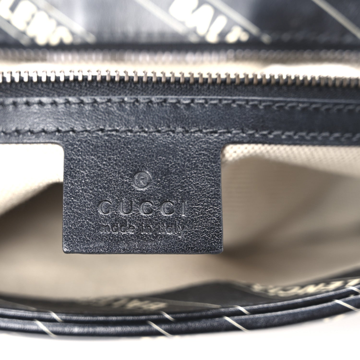 Gucci X BALENCIAGA Calfskin Matelasse Logo Print Small GG Marmont Shoulder Bag Black 6 of 11