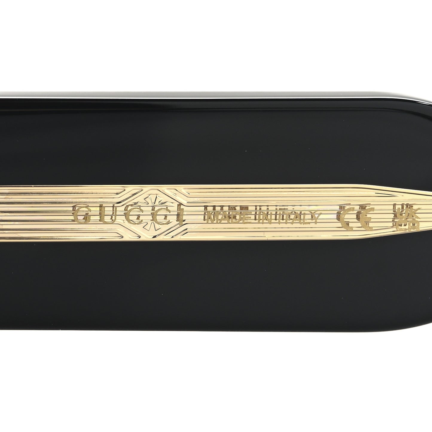 Acetate Rectangle Frame Sunglasses GG1529S Black